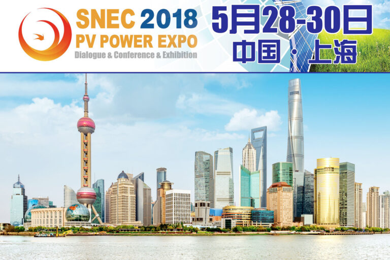 SNEC Shanghai – Maggio 2018